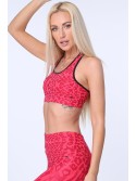 Coral sports top with spots MR15504 - Online store - Boutique